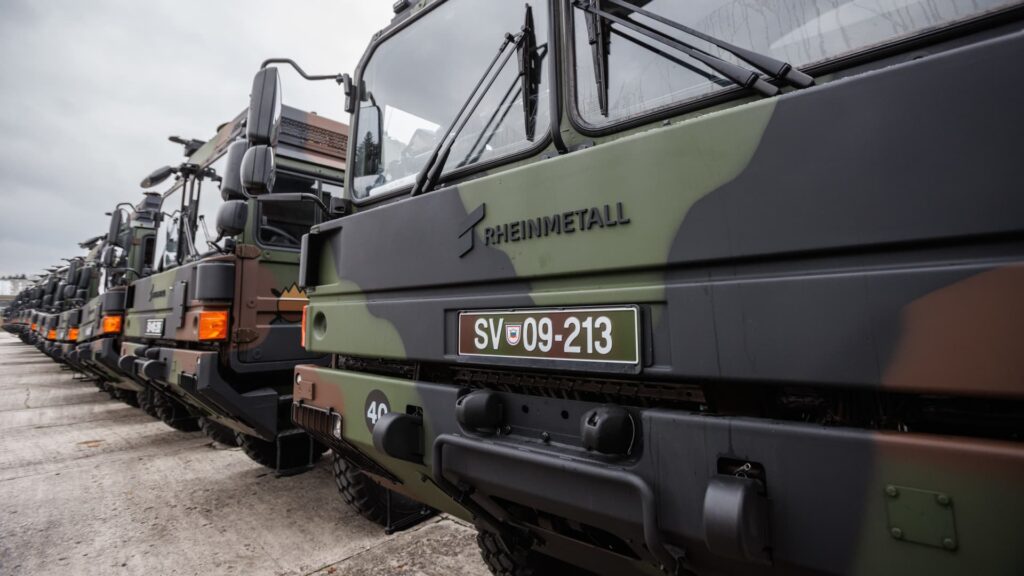 Defense stocks fall as global market sell-off deepens