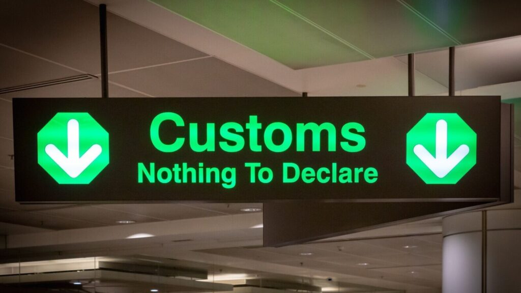 Customs mustn’t let its green channel turn red